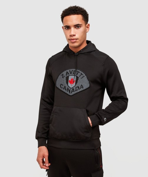 Zavetti Canada Black Levito Overhead Hoodie