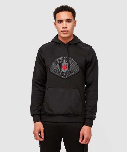 Zavetti Canada Black Levito Overhead Hoodie