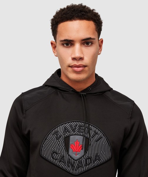 Zavetti Canada Black Levito Overhead Hoodie