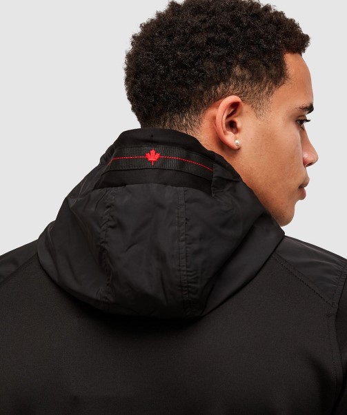 Zavetti Canada Black Levito Overhead Hoodie