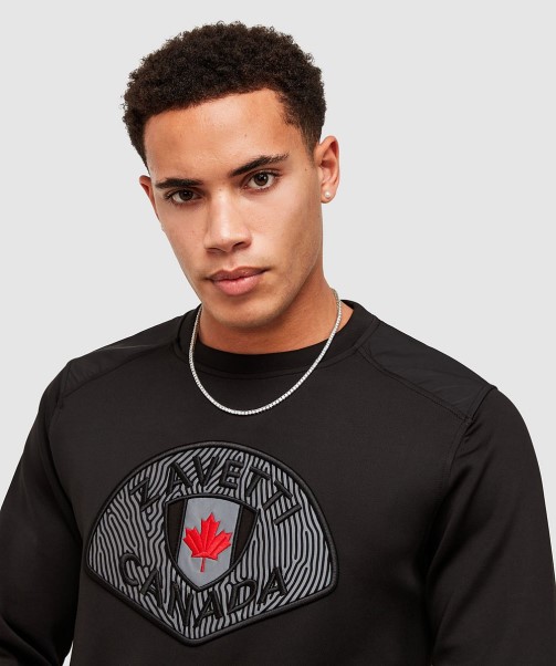 Black Levito Sweatshirt Zavetti Canada