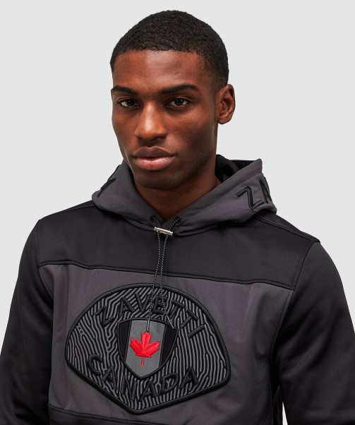 Rivelini Overhead Hoodie Jet Black Zavetti Canada