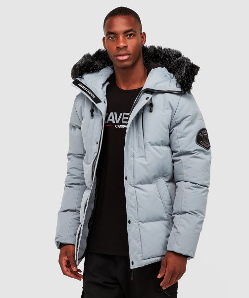 Zavetti Canada Oshawa 2.0 Puffer Parka Jacket Monument Grey