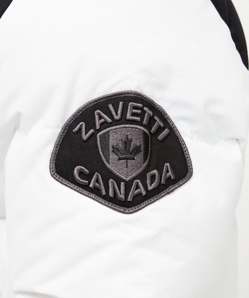 White Orford Puffer Parka Jacket Zavetti Canada