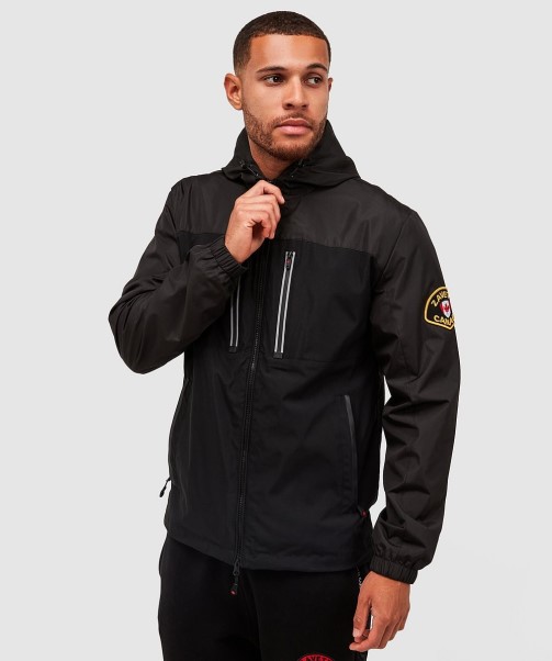 Zavetti Canada Jet Black Alvini Windrunner Jacket