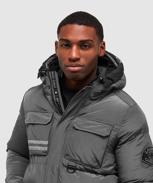 Black Donevan Puffer Jacket Zavetti Canada