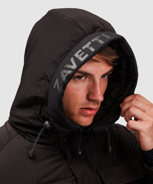 Black Donevan Puffer Jacket Zavetti Canada