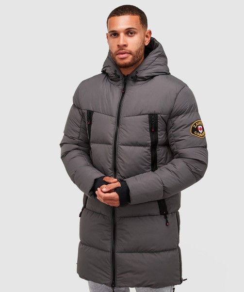 Grey Zavetti Canada Talvino 2.0 Longline Puffer Jacket