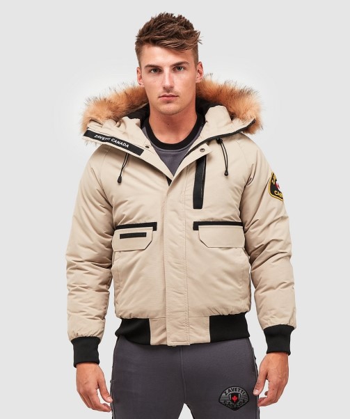 Abelli 2.0 Hooded Bomber Jacket Zavetti Canada Stone