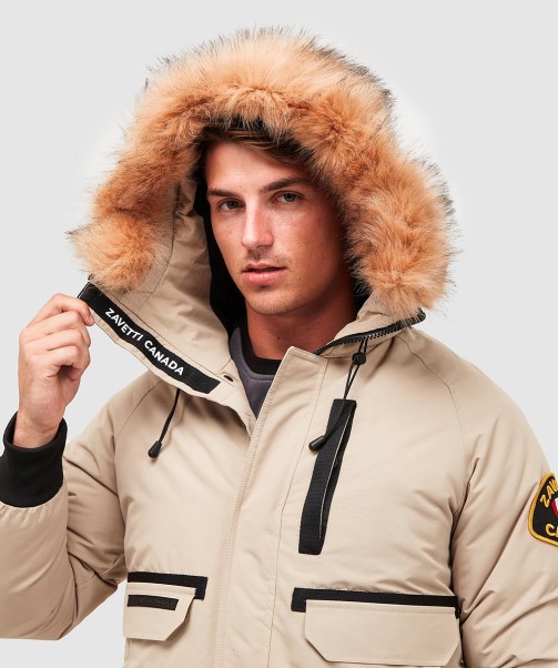 Abelli 2.0 Hooded Bomber Jacket Zavetti Canada Stone