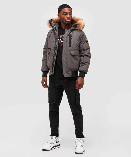 Abelli 2.0 Hooded Bomber Jacket Zavetti Canada Stone