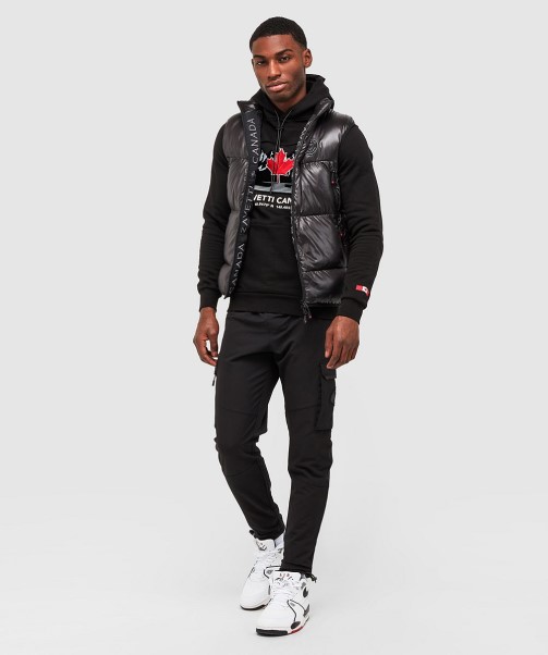 Malvini 2.0 Shiny Puffer Gilet Jet Black Zavetti Canada