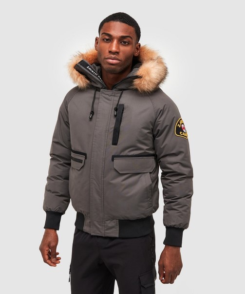 Abelli 2.0 Hooded Bomber Jacket Zavetti Canada Asphalt