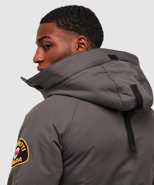 Abelli 2.0 Hooded Bomber Jacket Zavetti Canada Asphalt