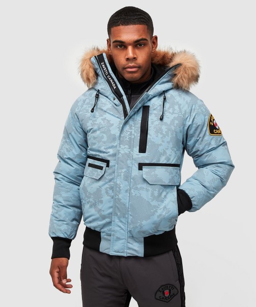 Zavetti Canada Ashley Blue Abelli 2.0 Reflective Bomber Jacket