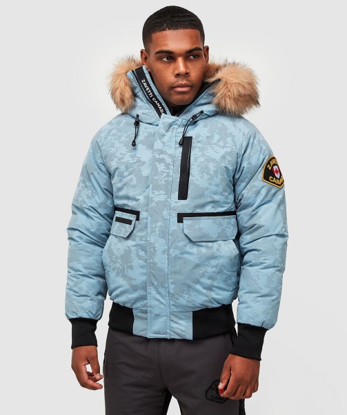 Zavetti Canada Ashley Blue Abelli 2.0 Reflective Bomber Jacket