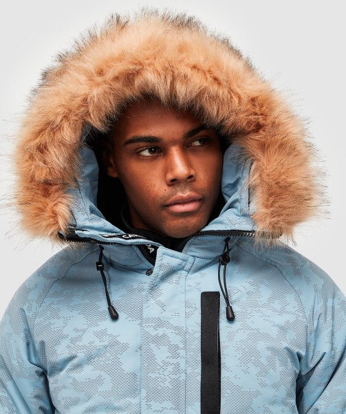 Zavetti Canada Ashley Blue Abelli 2.0 Reflective Bomber Jacket