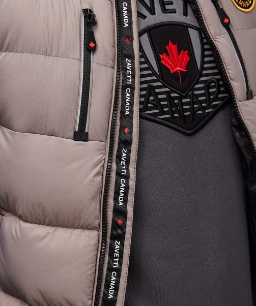 Zavetti Canada Atlin Puffer Gilet Grey