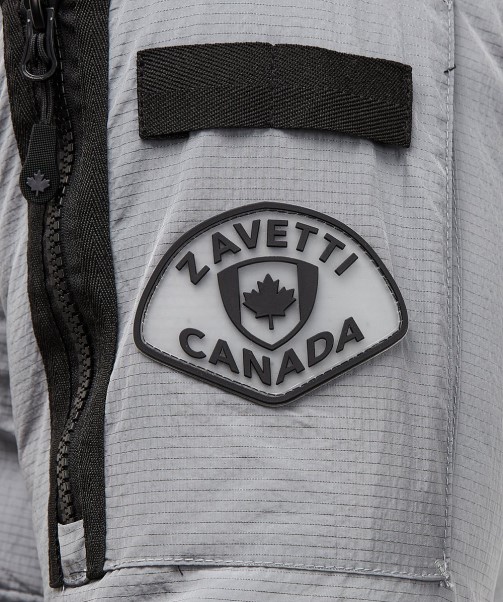 Grey Zavetti Canada Carrick Puffer Bomber Jacket