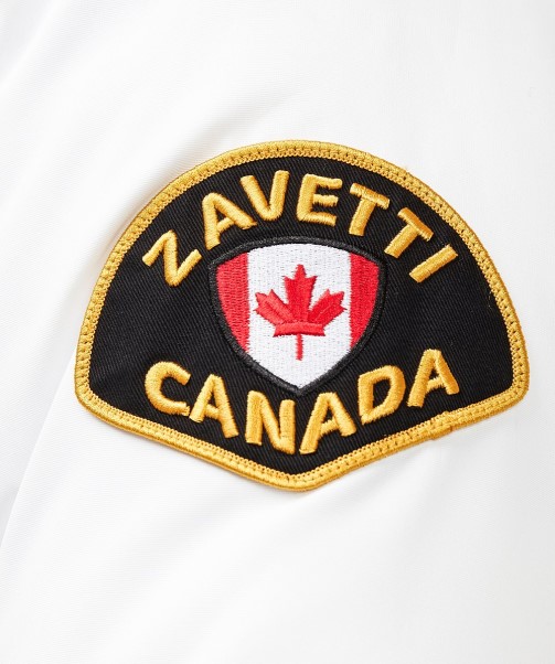Abelli 2.0 Hooded Bomber Jacket White Zavetti Canada