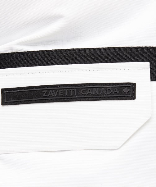 Abelli 2.0 Hooded Bomber Jacket White Zavetti Canada