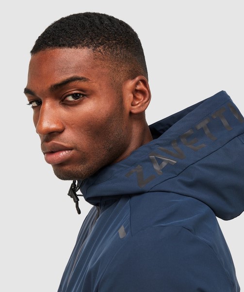 Zavetti Canada Fino Windrunner Jacket Jet Black