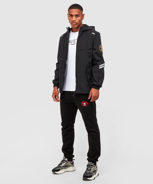 Zavetti Canada Fino Windrunner Jacket Jet Black
