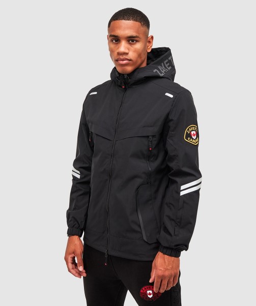 Zavetti Canada Fino Windrunner Jacket Jet Black