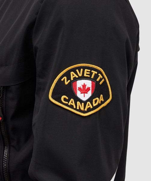 Zavetti Canada Fino Windrunner Jacket Jet Black