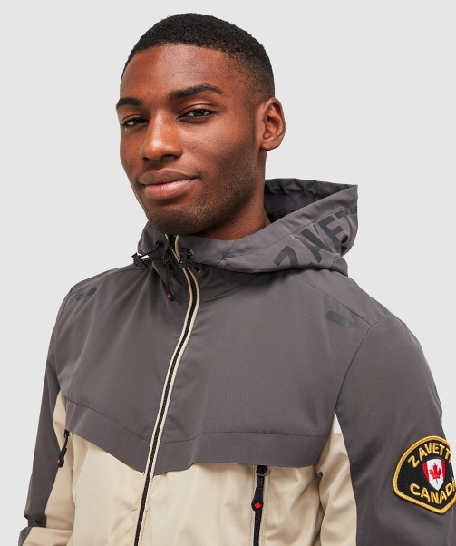 Zavetti Canada Fino Windrunner Jacket Jet Black