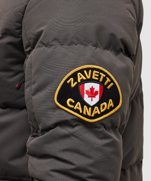 Zavetti Canada Grey Coderre Puffer Parka Jacket
