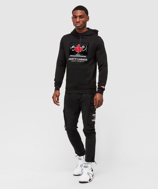 Zavetti Canada Logan Overhead Hoodie Jet Black