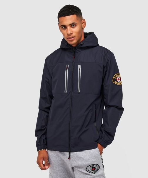 Dark Navy Zavetti Canada Alvini Windrunner Jacket