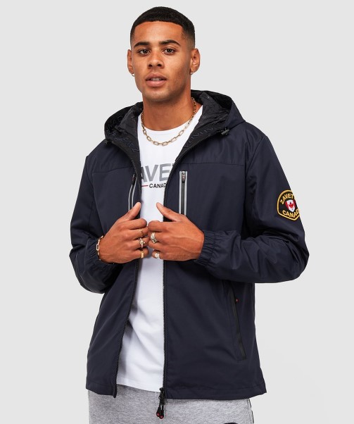 Dark Navy Zavetti Canada Alvini Windrunner Jacket