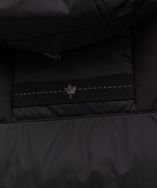 Grayson Longline Puffer Jacket White Zavetti Canada Fashion