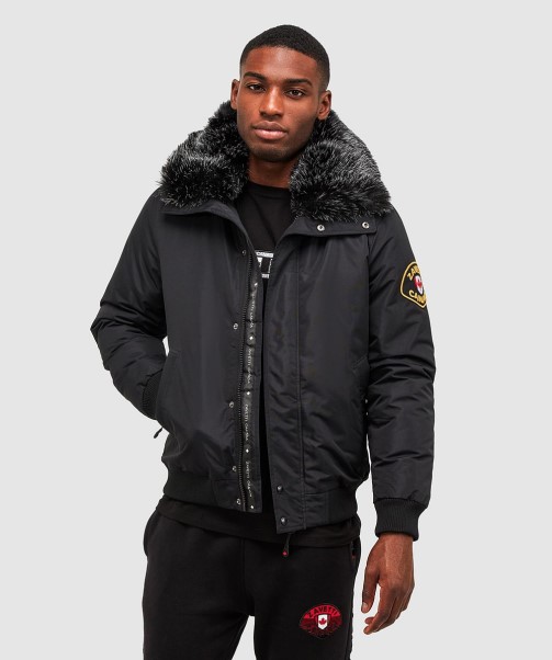 Zavetti Canada Fashion Black Valter Bomber Jacket