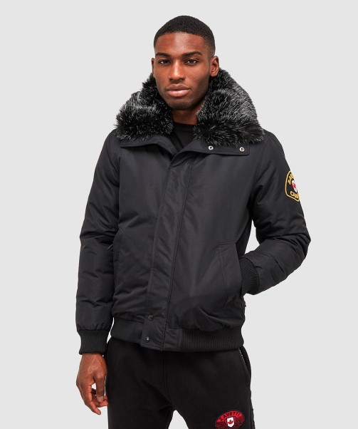 Zavetti Canada Fashion Black Valter Bomber Jacket