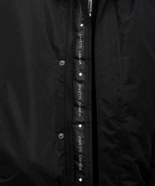 Zavetti Canada Fashion Black Valter Bomber Jacket