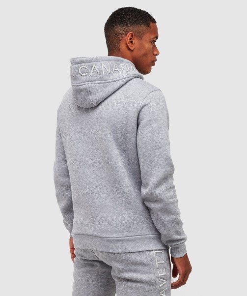 Grey Marl Ovello Overhead Hoodie Zavetti Canada