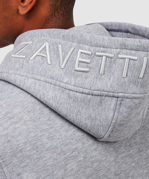 Grey Marl Ovello Overhead Hoodie Zavetti Canada
