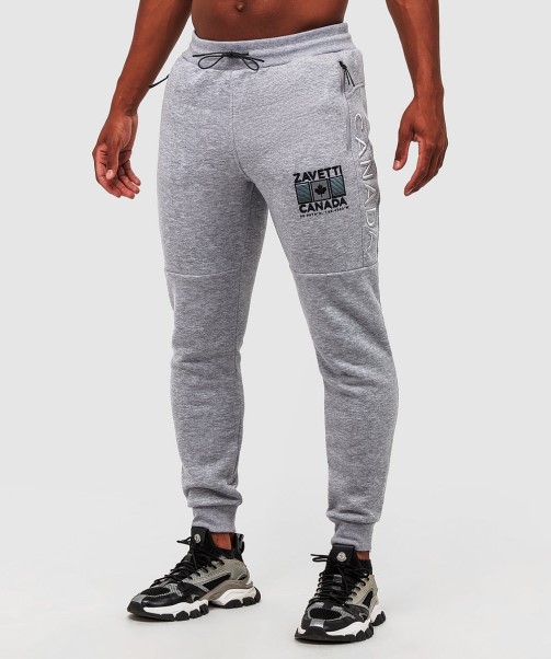 Ovello Jogger Grey Marl Zavetti Canada Fashion