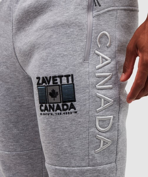 Ovello Jogger Grey Marl Zavetti Canada Fashion