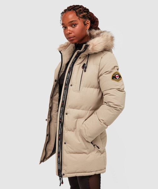 Zavetti Canada Fashion Womens Goshawa Puffer Parka Jacket BLACK