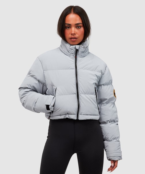 Womens Bellucci 2.0 Crop Jacket Zavetti Canada Grey