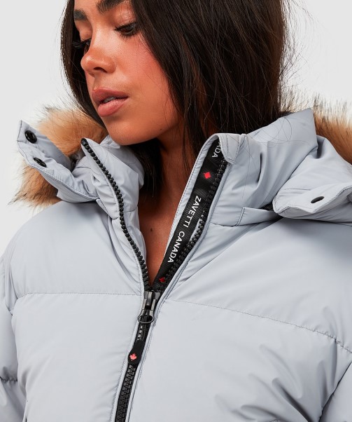 Womens Bellucci 2.0 Crop Jacket Zavetti Canada Grey