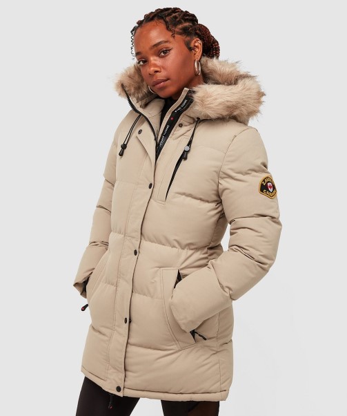 Zavetti Canada STONE Womens Goshawa Puffer Parka Jacket