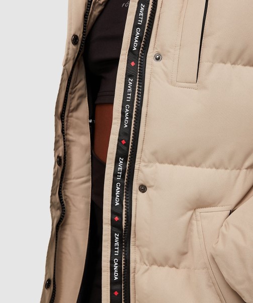 Zavetti Canada Fashion STONE Womens Goshawa Puffer Parka Jacket