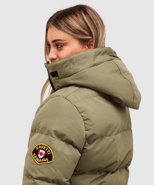 Zavetti Canada Fashion STONE Womens Goshawa Puffer Parka Jacket