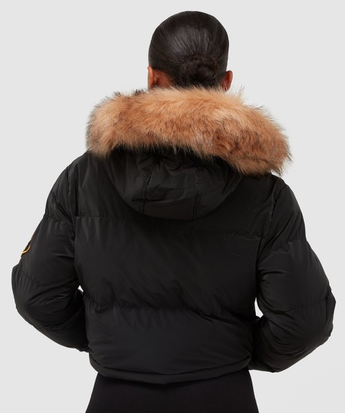 Zavetti Canada Fashion Womens Bellucci 2.0 Crop Jacket Black