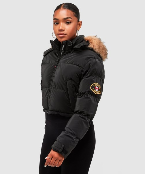 Womens Bellucci 2.0 Crop Jacket Zavetti Canada Fashion Brown